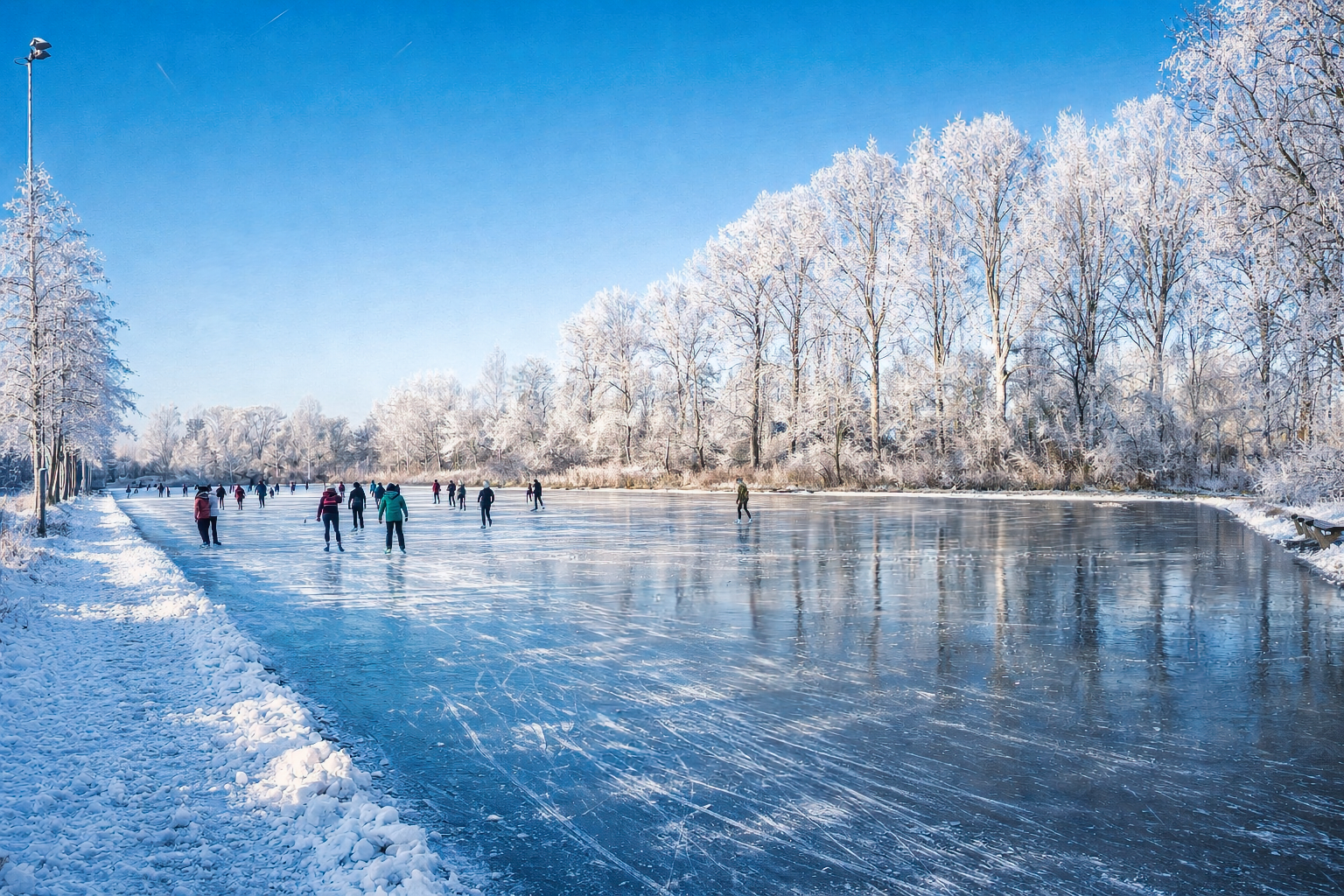 Ijsbaan in de Aabroeken